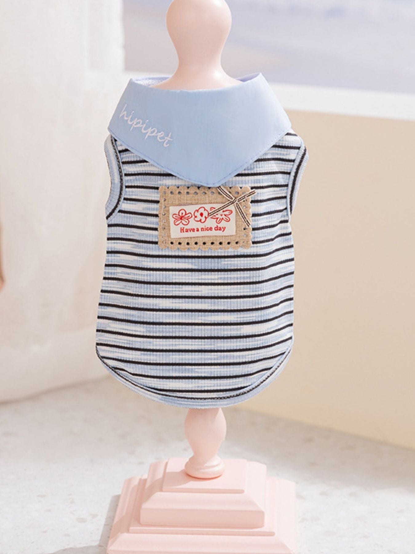 Striped Tied Pet Top