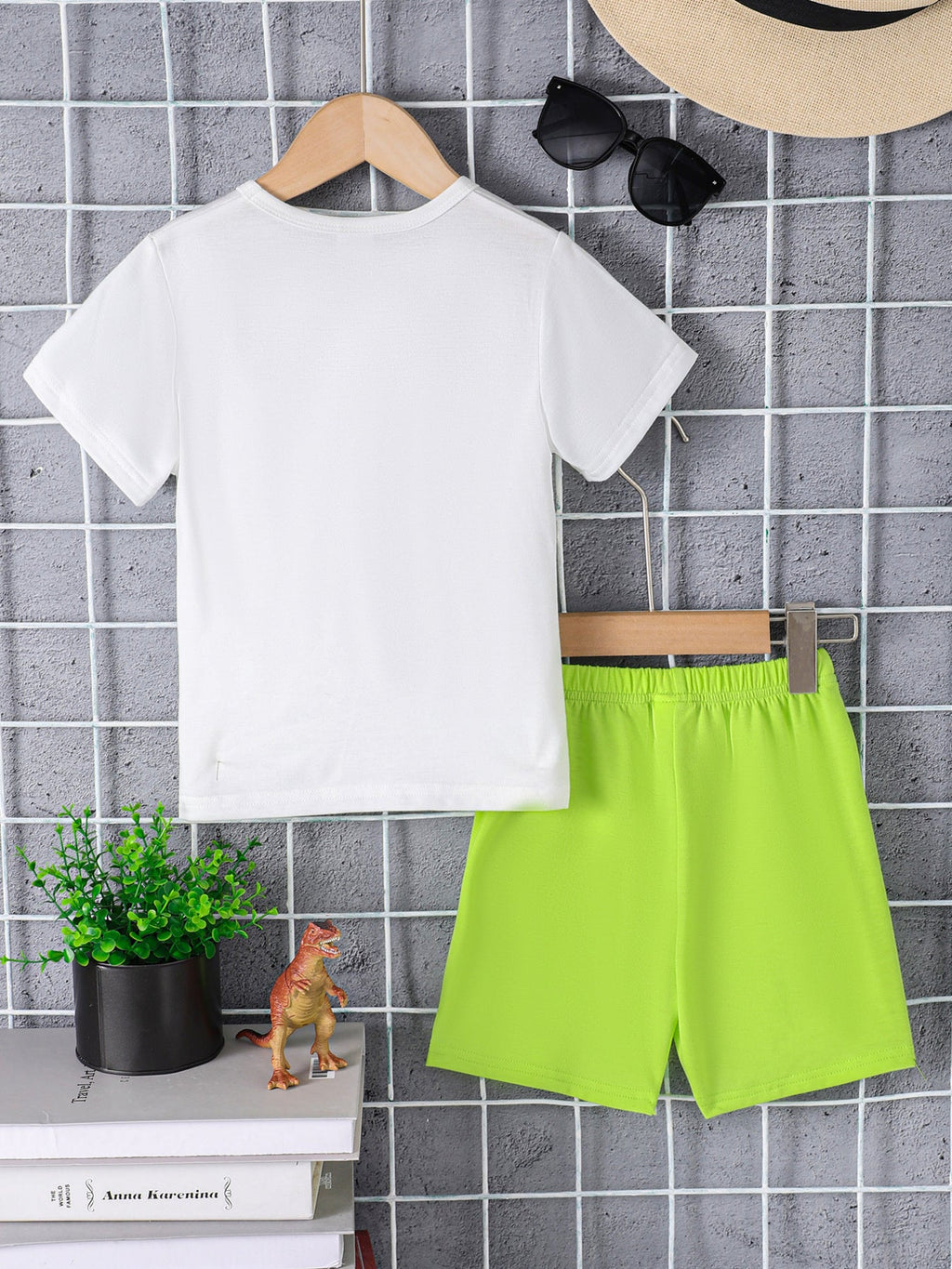 Children's Dinosaur Short Sleeve T-shirt & Shorts Set