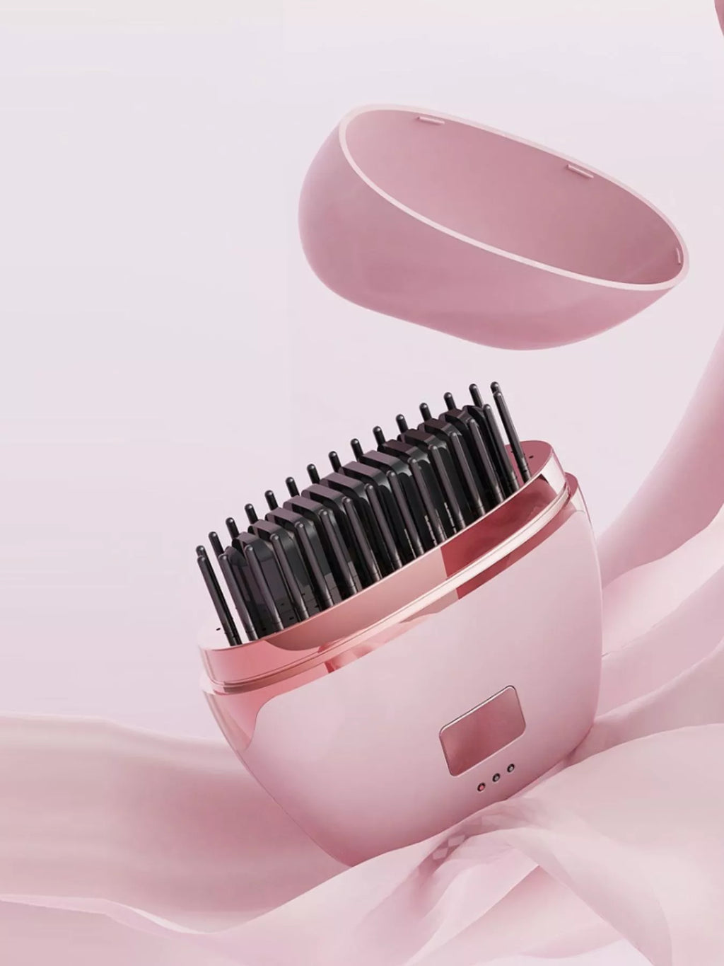 Portable Heated Hair Straightening Comb