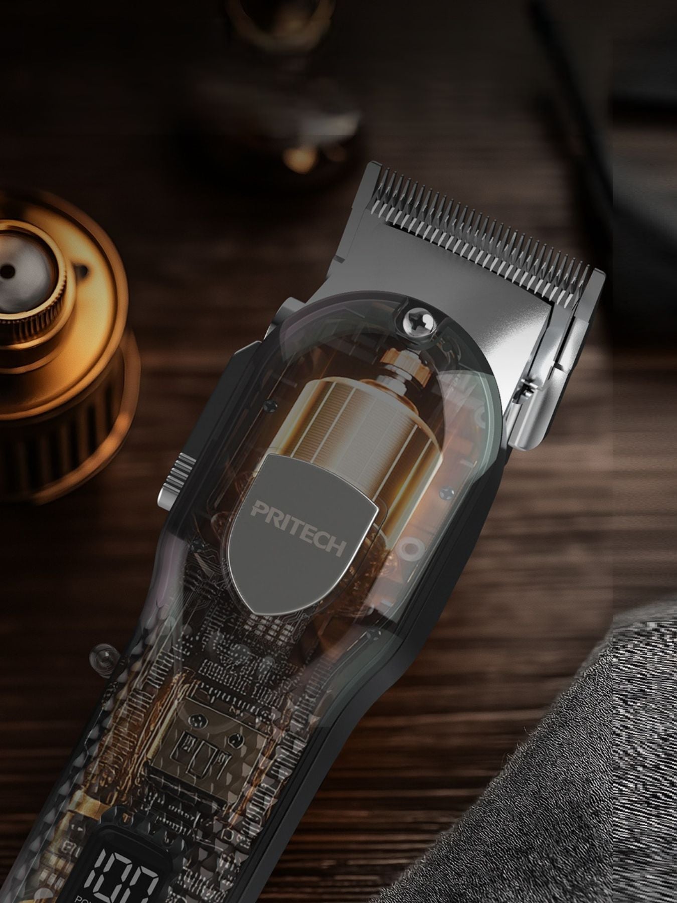 Cordless Hair Clipper with LED Display