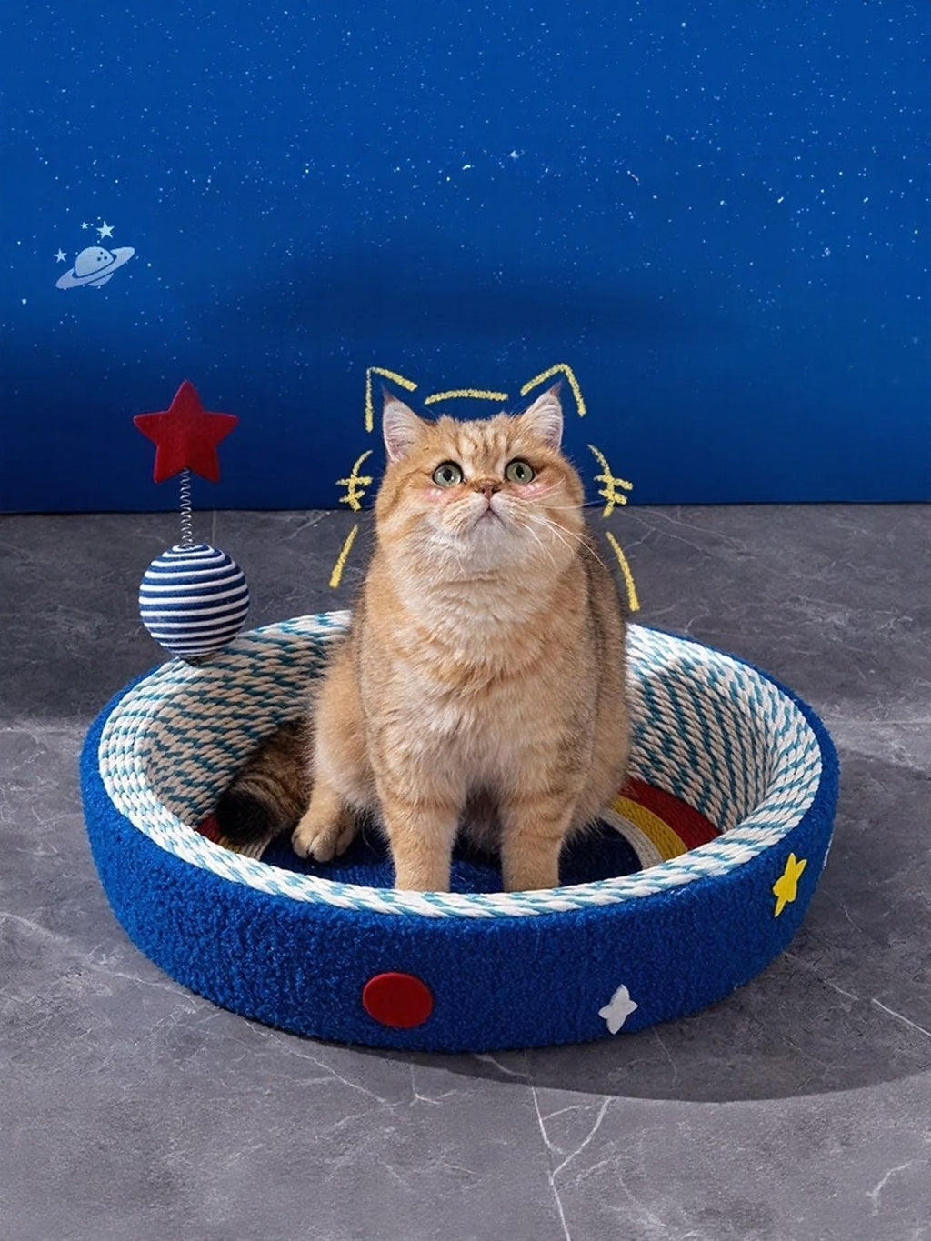 Round Cat Scratching Posts Pet Nest
