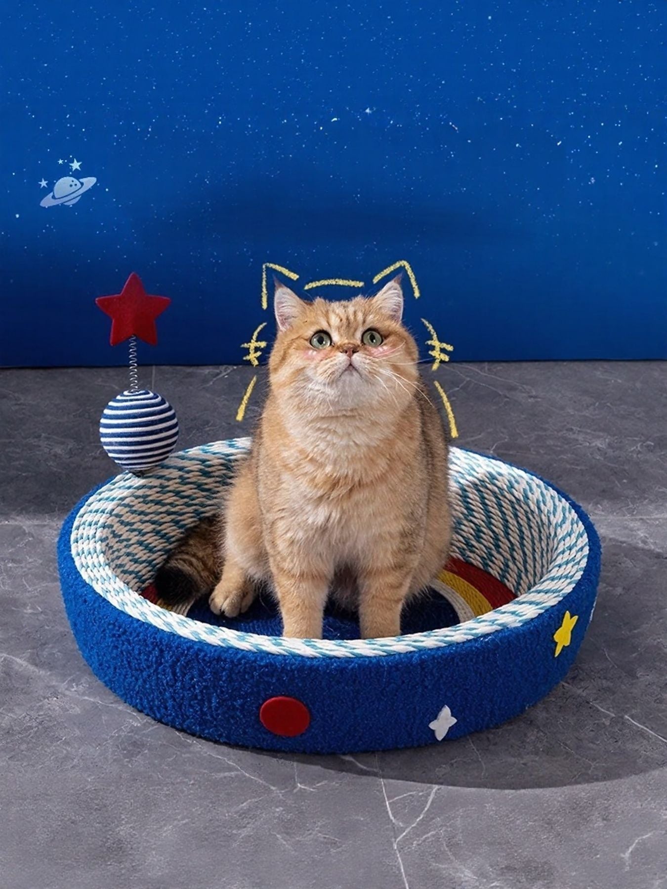 Round Cat Scratching Posts Pet Nest
