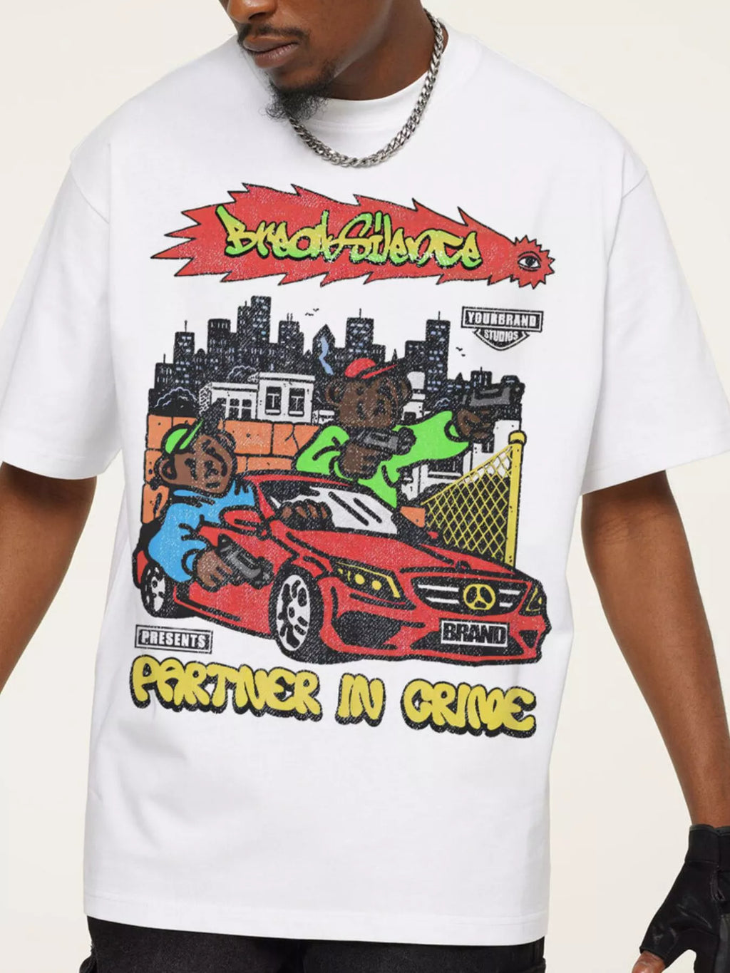 Men's Graphic Crew Neck T-Shirt