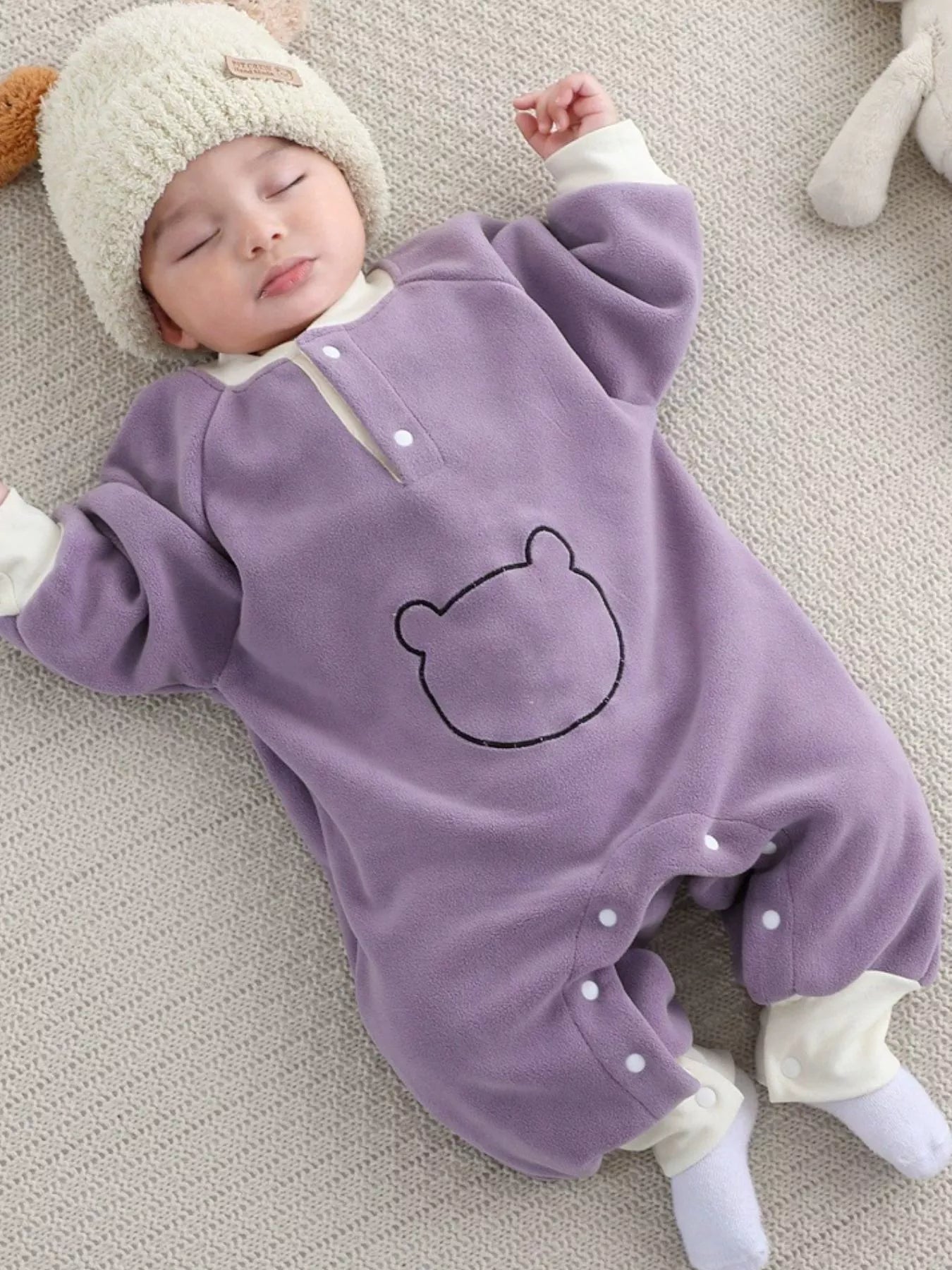 Children's Cute Bear Long Sleeve One-Piece