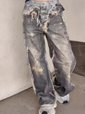 Men's Full Size Wide Leg Jeans Plus Size