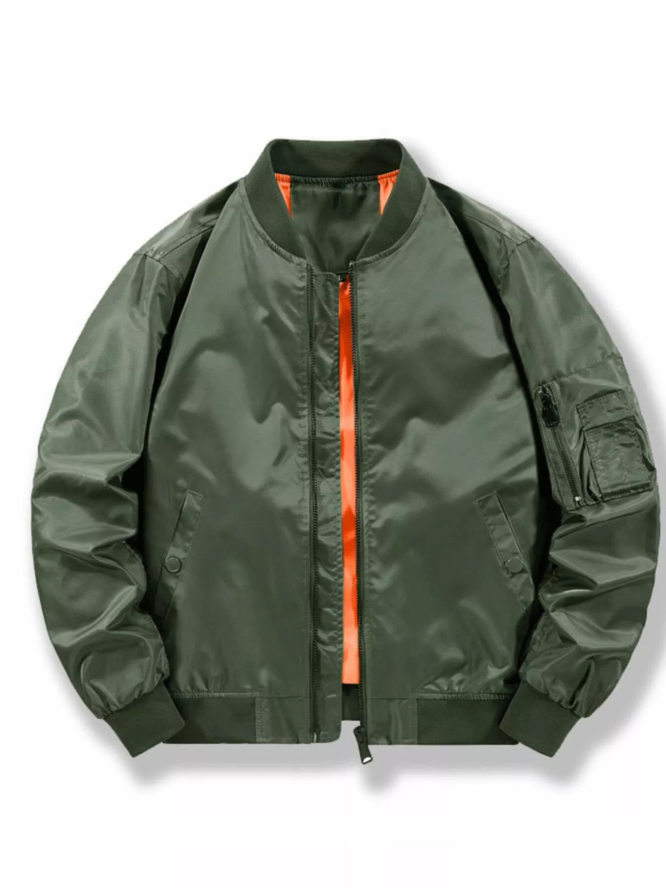 Men's Plus Size Casual Lightweight Bomber Jacket