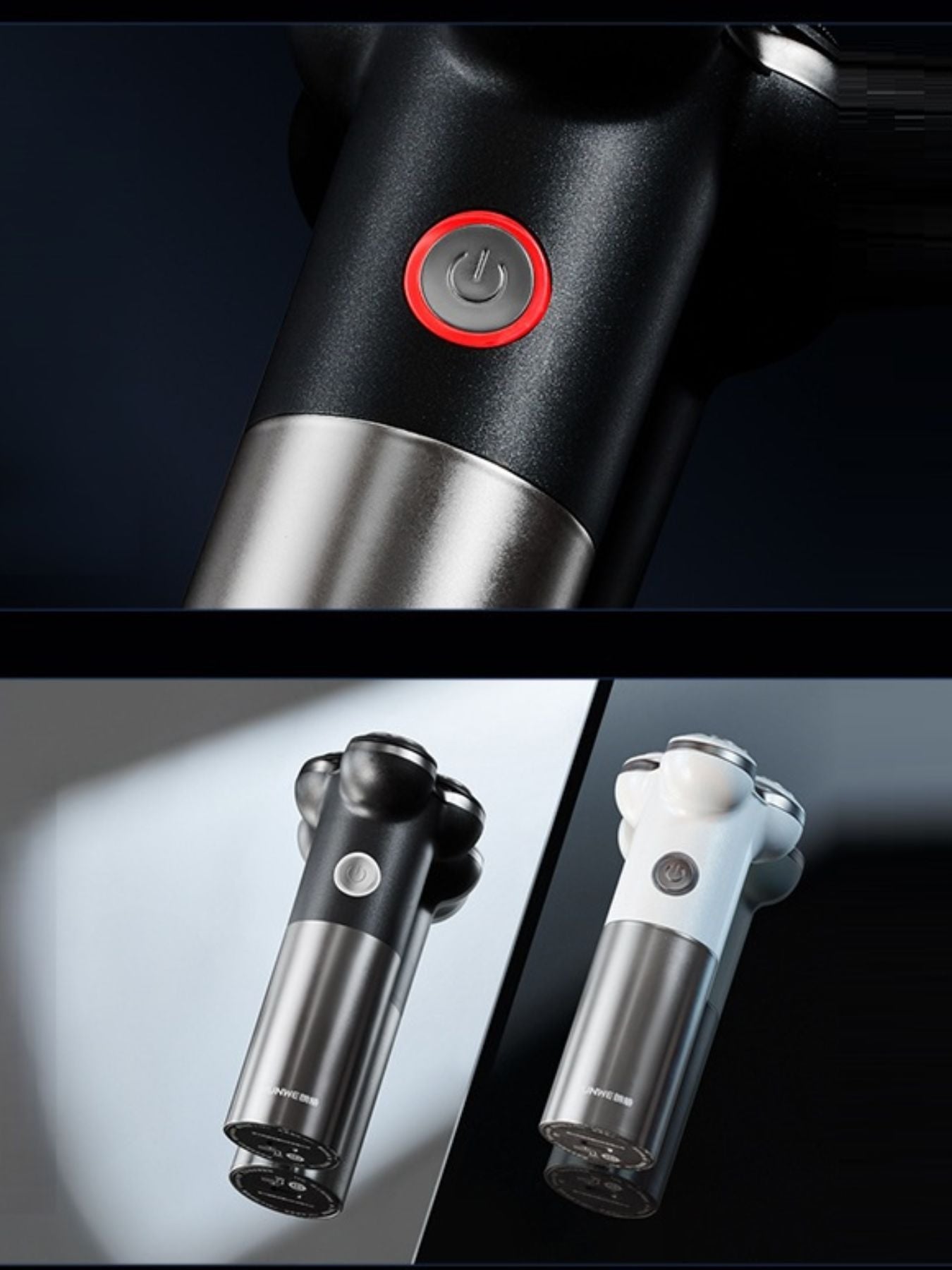 Triple-Blade Rotary Electric Shaver