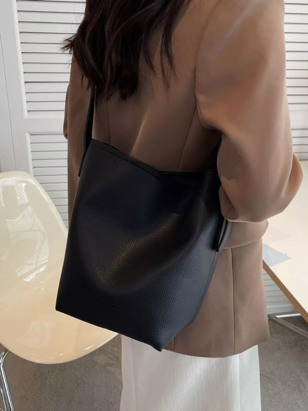 Minimalist PU Leather Shoulder Bag