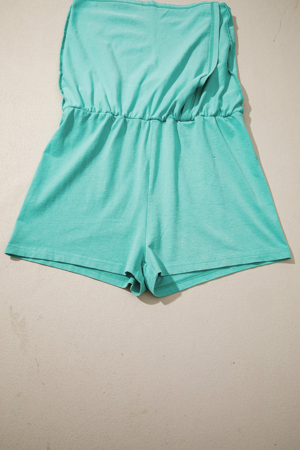 Mint Green Mineral Wash V Neck Tee Matching Skort Set