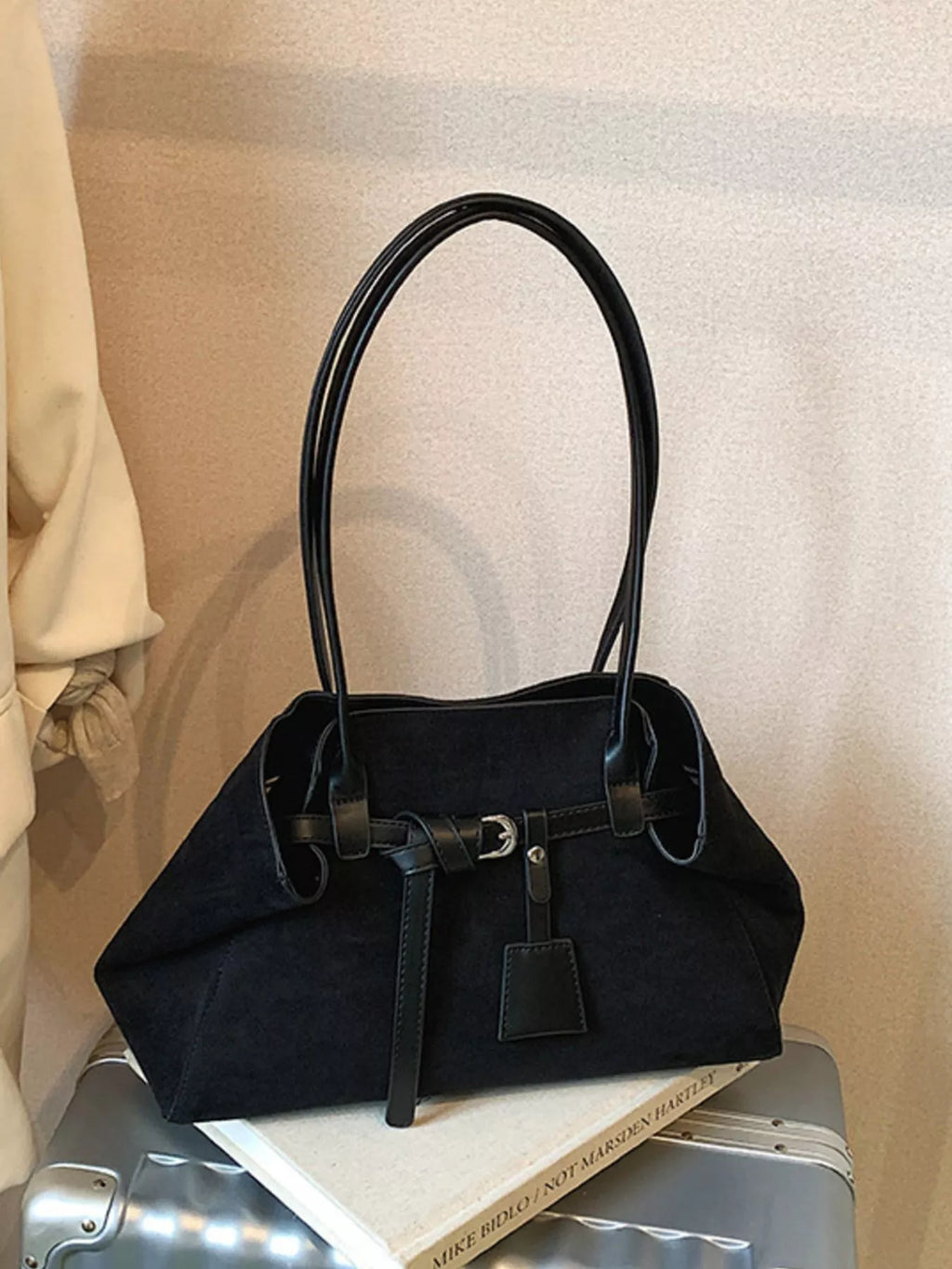 Lightweight Suede Shoulder Bag