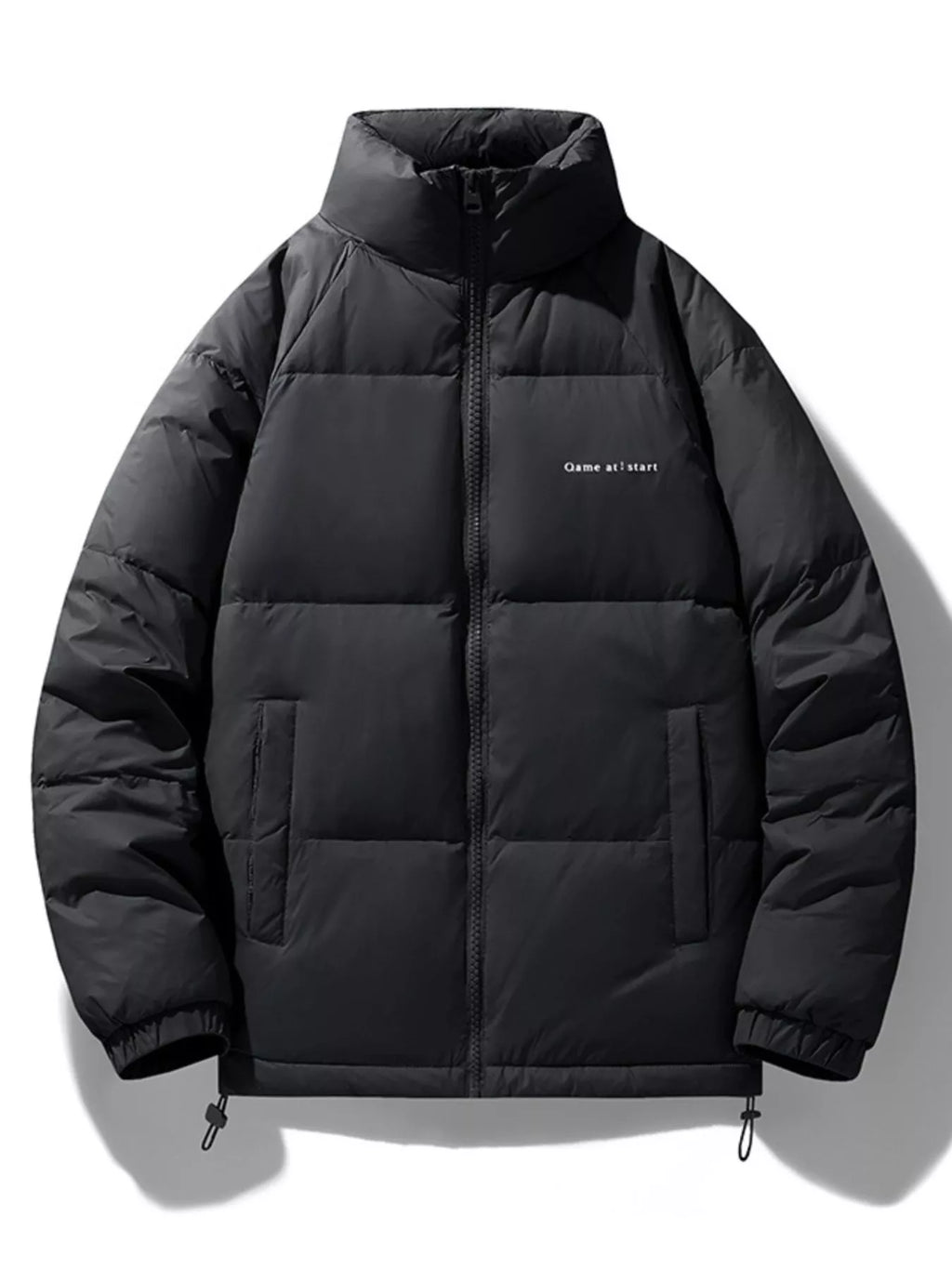 Men's Plus Size Zip Up Padded Puffer Jacket