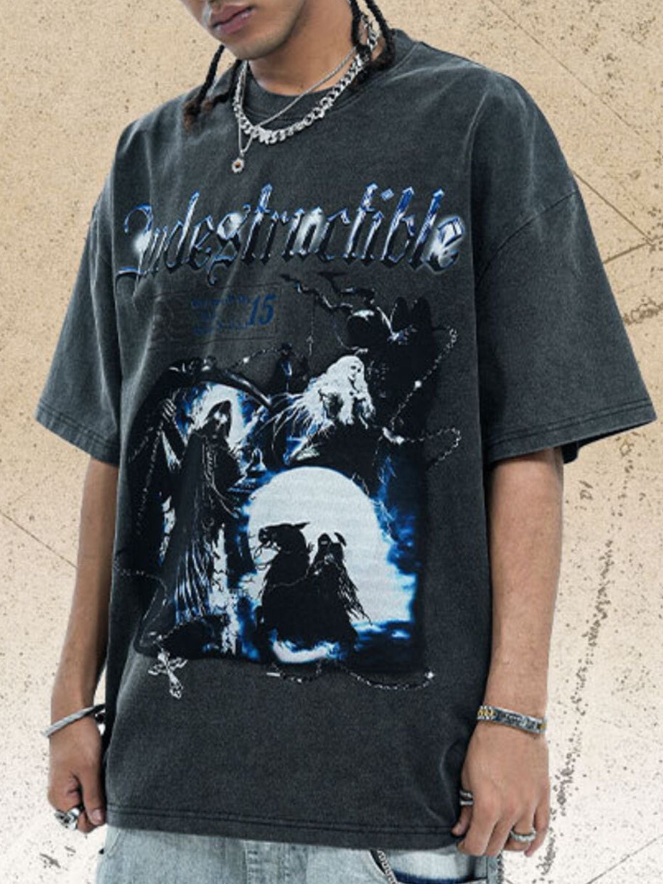 Men's Vintage Graphic Oversized T-Shirt