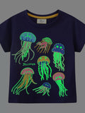 Children's Glow-in-the-Dark Jellyfish Graphic Tee