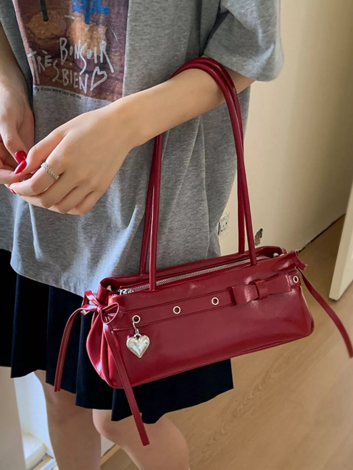 PU Leather Shoulder Bag