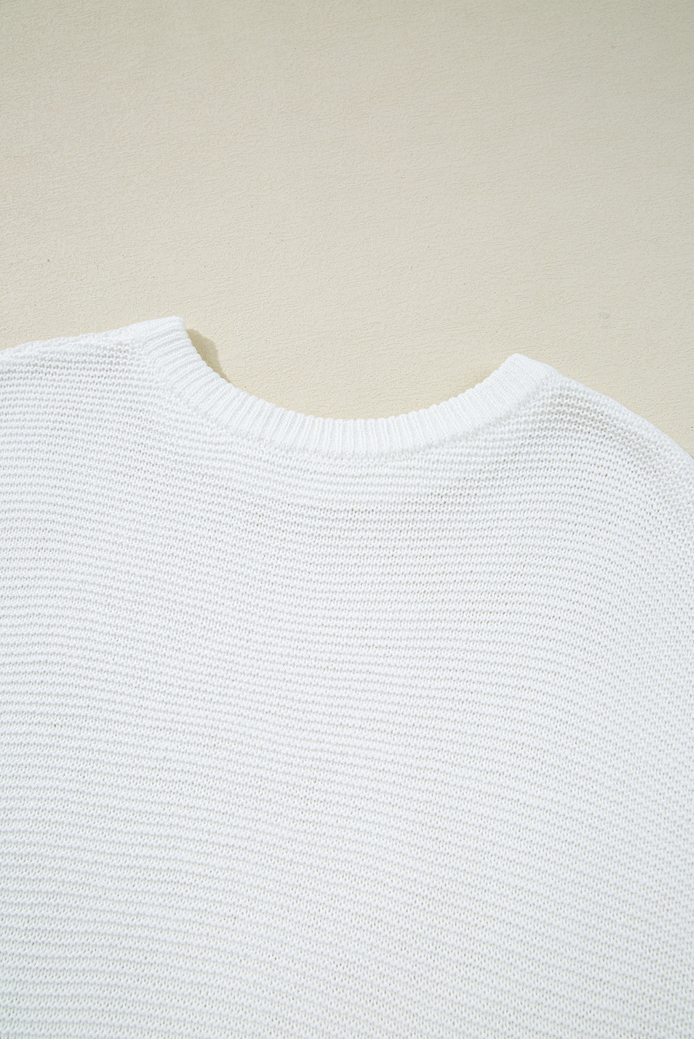 Jet Stream Solid Color Sweater Tee with Side Slits