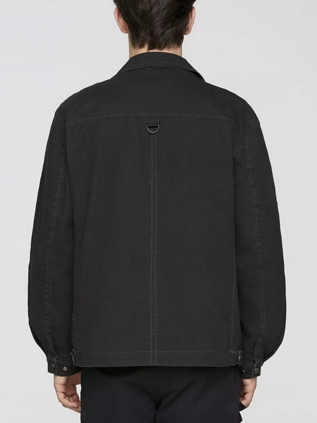 Men's Plus Size Button Up Long Sleeve Jacket