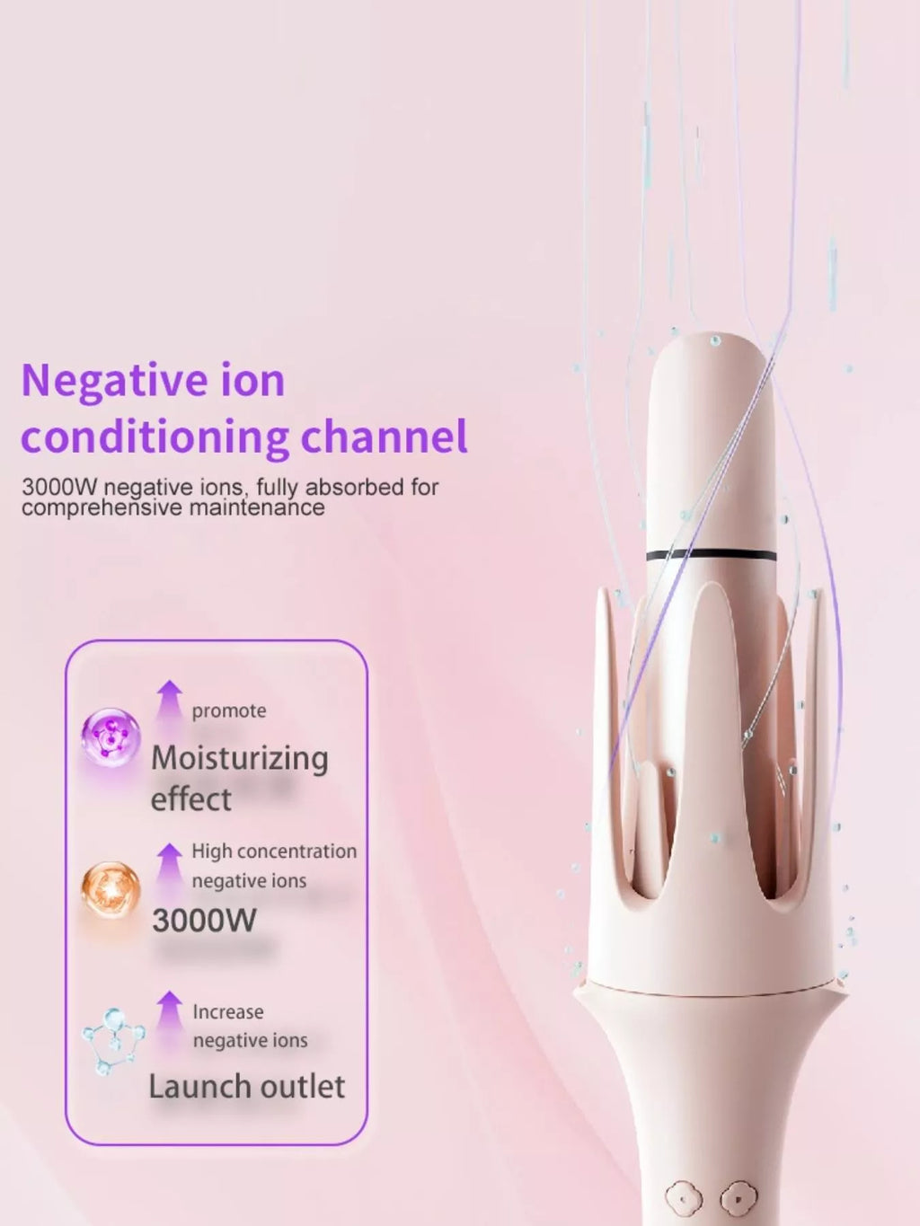Automatic Rotating Hair Curling Iron