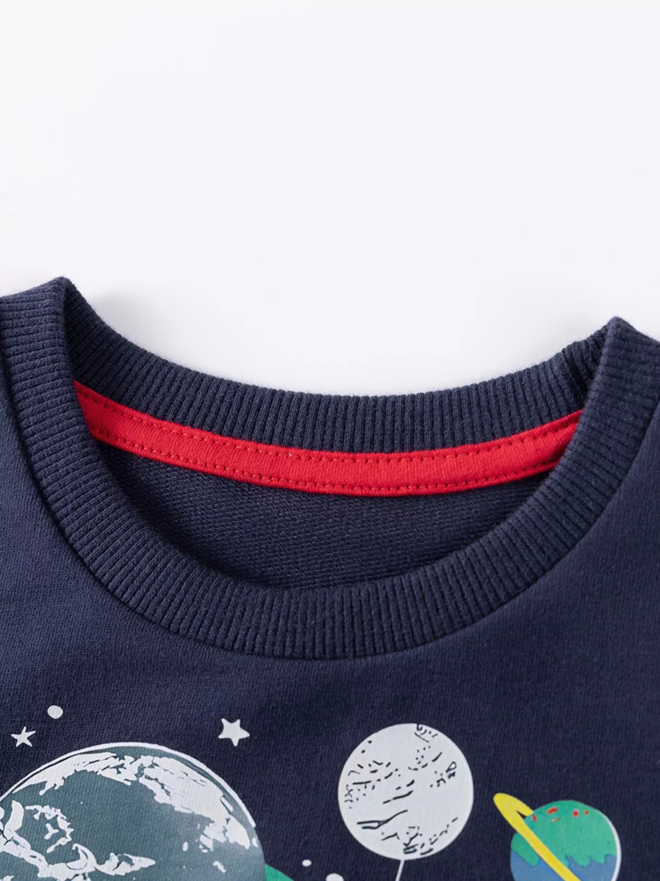 Children's Astronaut Planet Graphic Crew Neck Sweatshirt