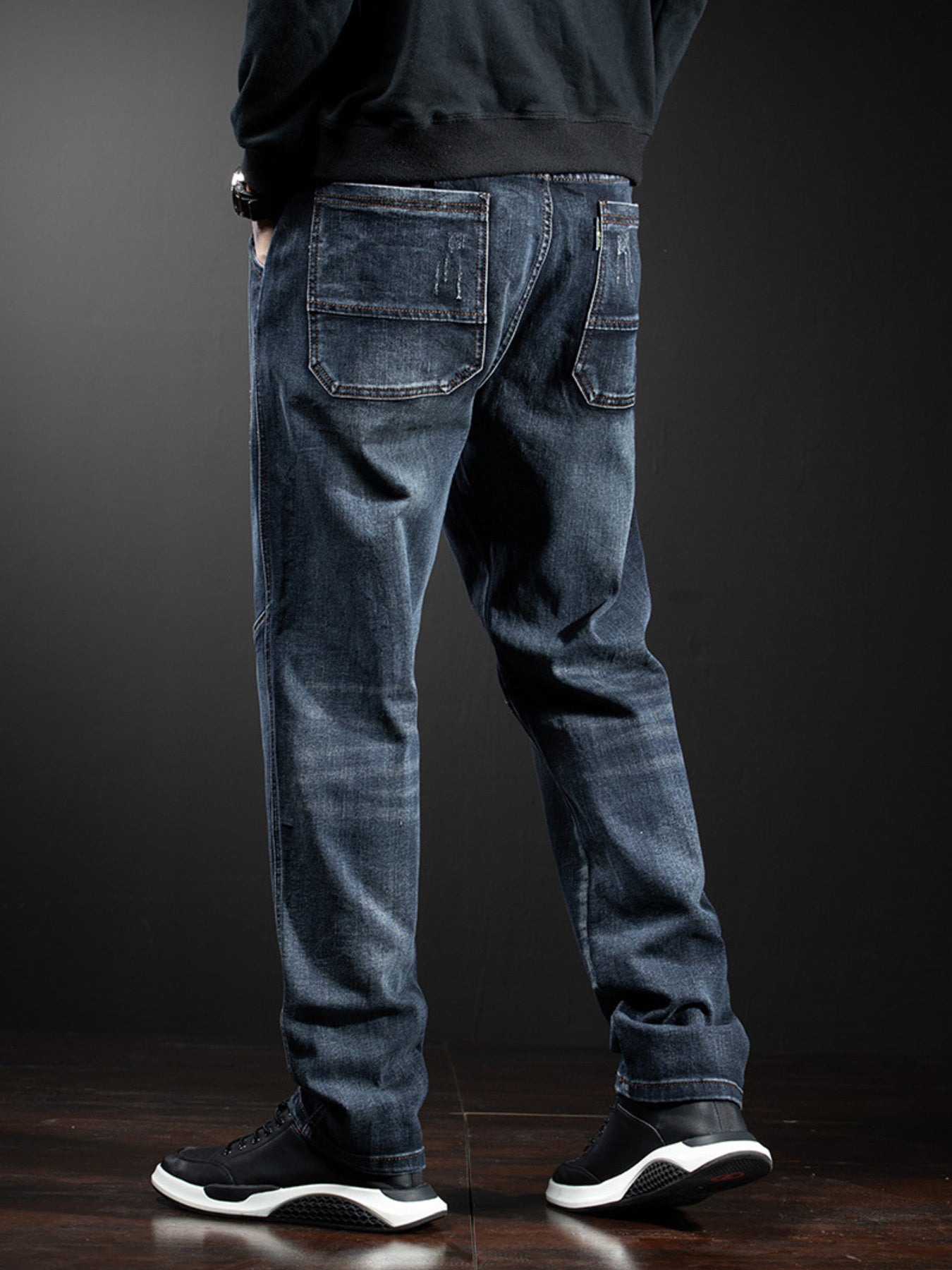 Men's Full Size Loose Fit Jeans Plus Size