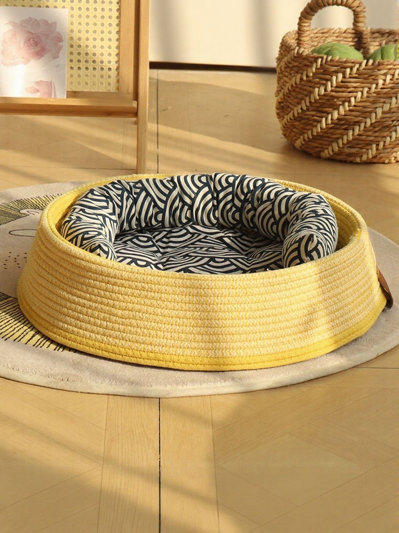 Woven Rattan Pet Nest