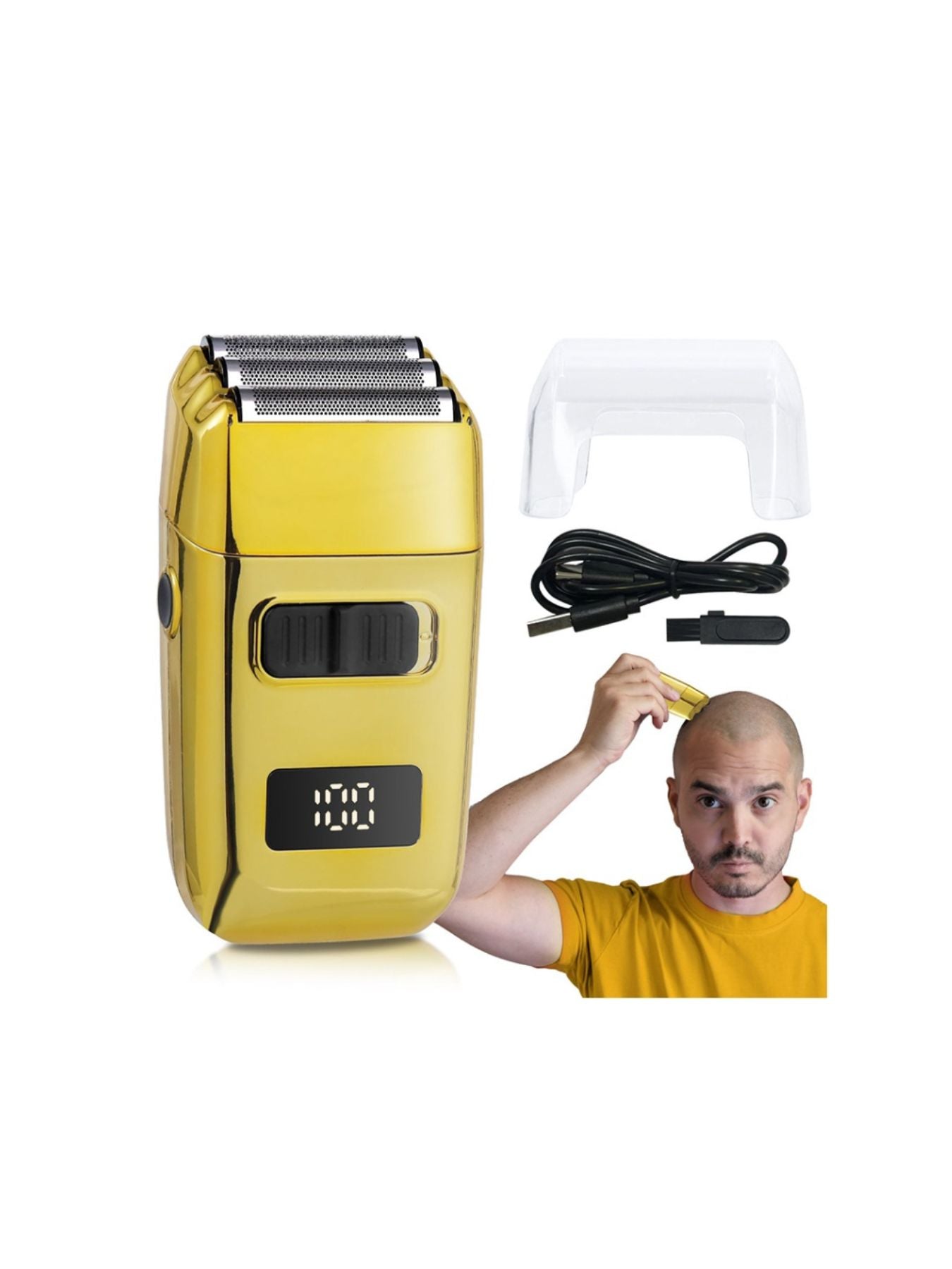 Portable Mini Shaver with LED Display