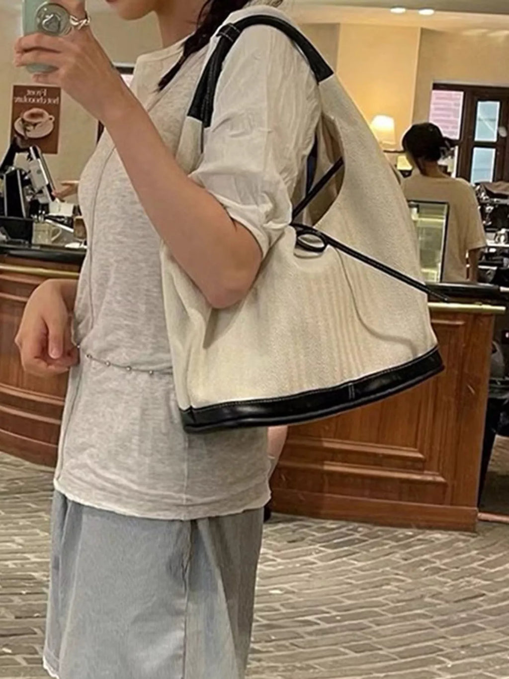 Tie Detail Shoulder Bag