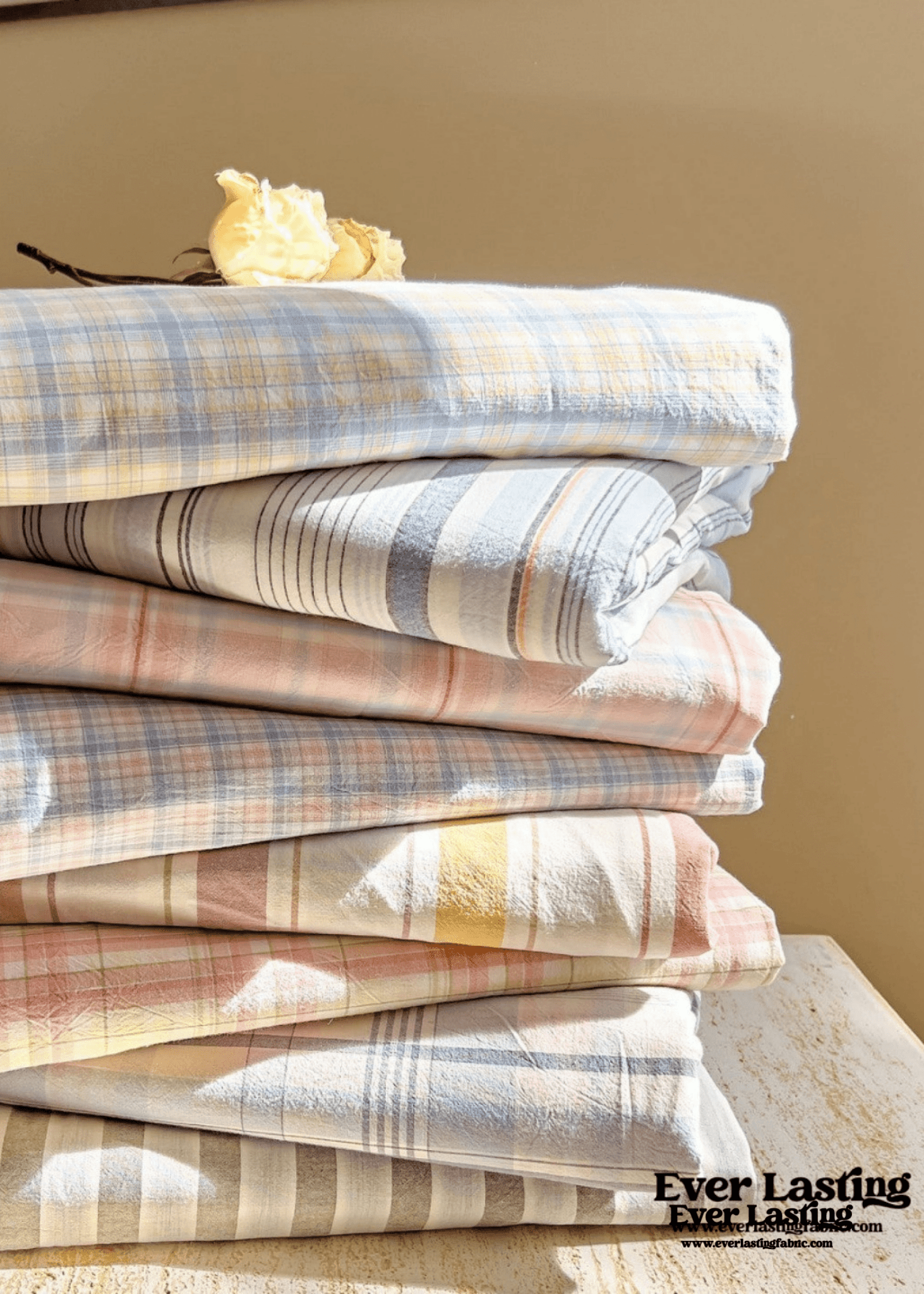 Fresh Plaid Washed Cotton Duvet Cover