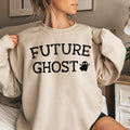Future Ghost Halloween Nighttime Spirit Illustration With Eerie Glow And Cozy Comfort Sweatshirt