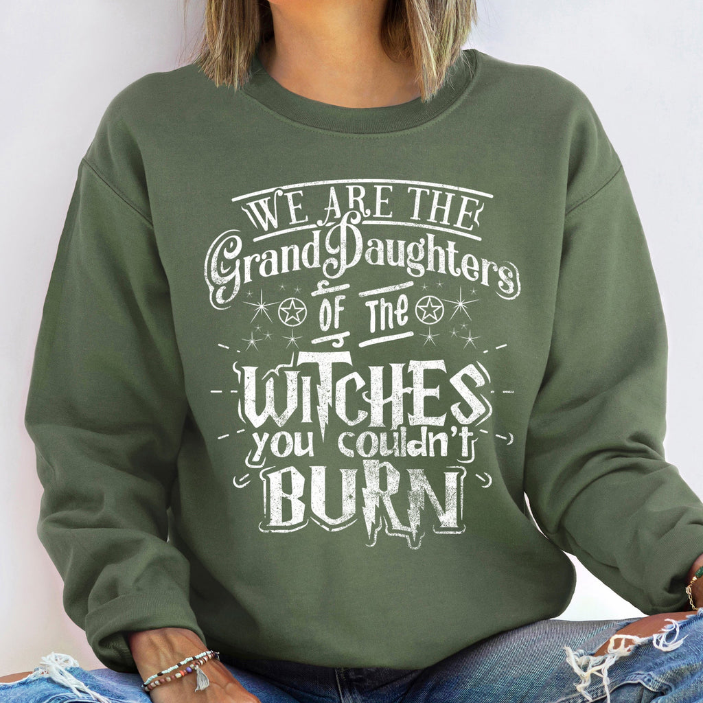 Grand Daughters Vintage Halloween Cozy Nostalgia Retro Autumn Celebration Heritage Keepsake Sweatshirt