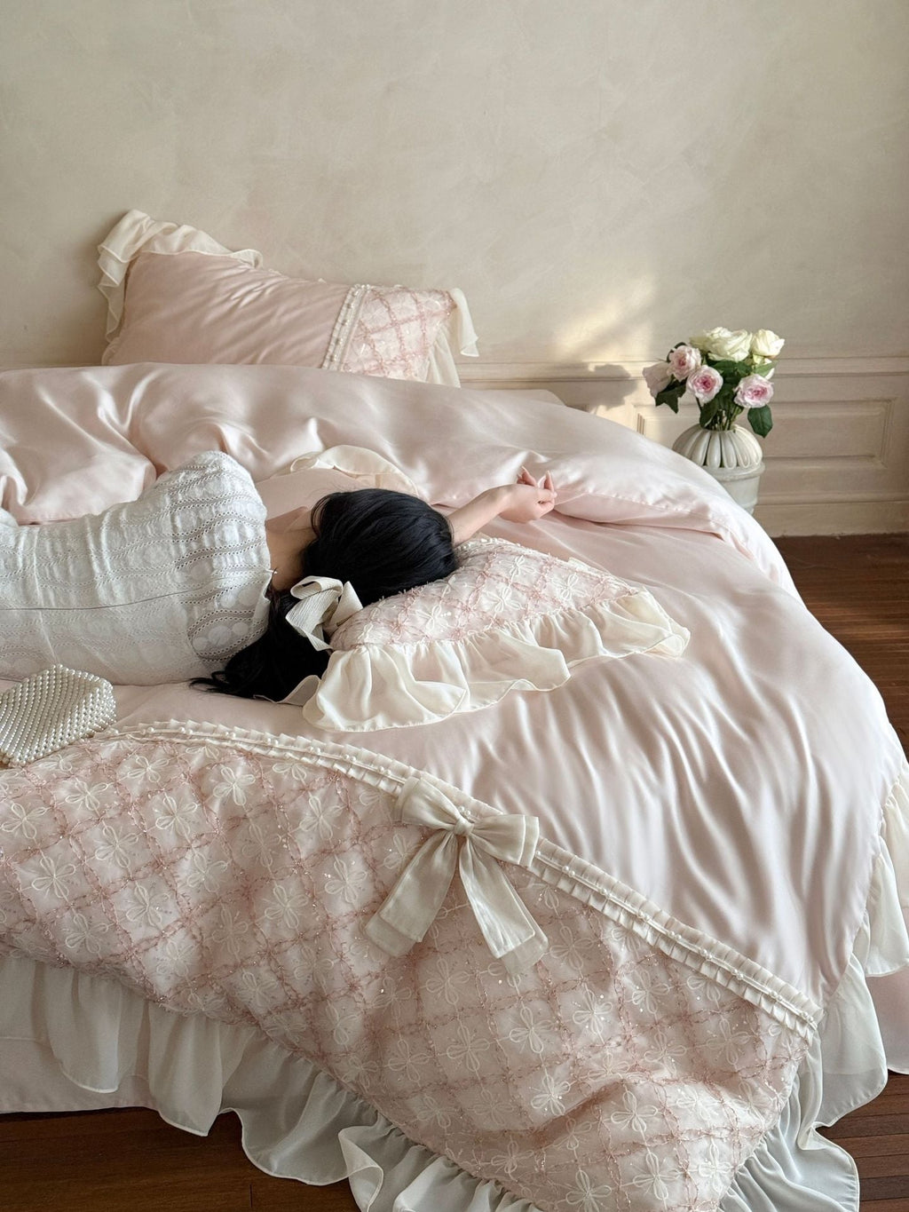 Haute Pearl TENCEL™ Bedding Set / Blush Romance