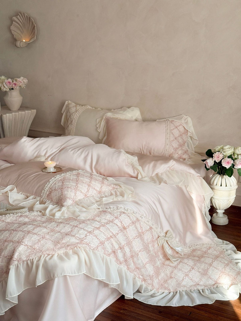 Haute Pearl TENCEL™ Bedding Set / Blush Romance
