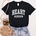Heart Breaker Collegiate Love Valentine Edition Ultra Soft Vintage Premium Graphic Tee
