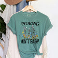 Hoeing Ain't Easy A Lighthearted Garden Life Joke For Gardeners Farmers And Plant Lovers Comfort Colors Tee