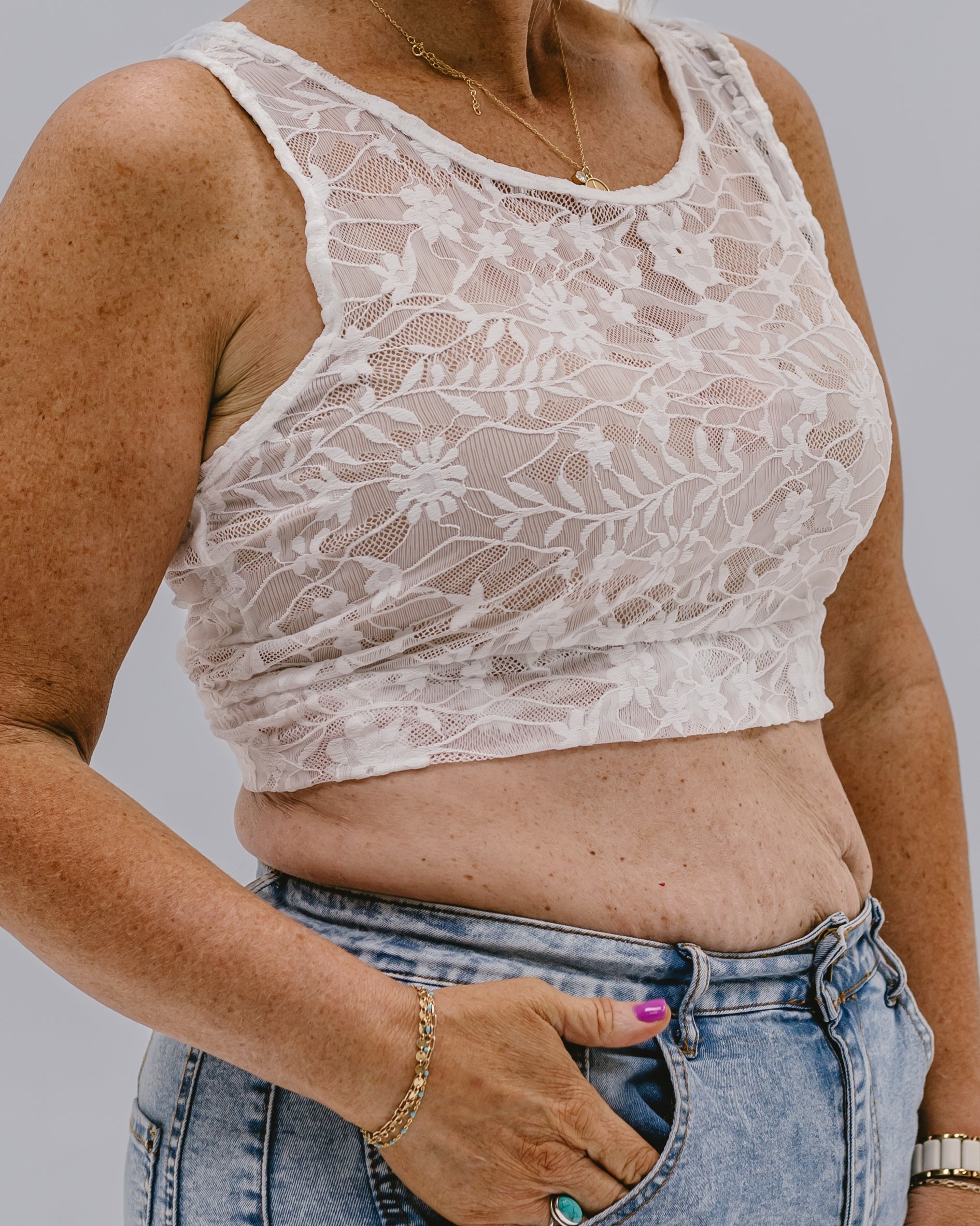 Full Lace Tank Halftee
