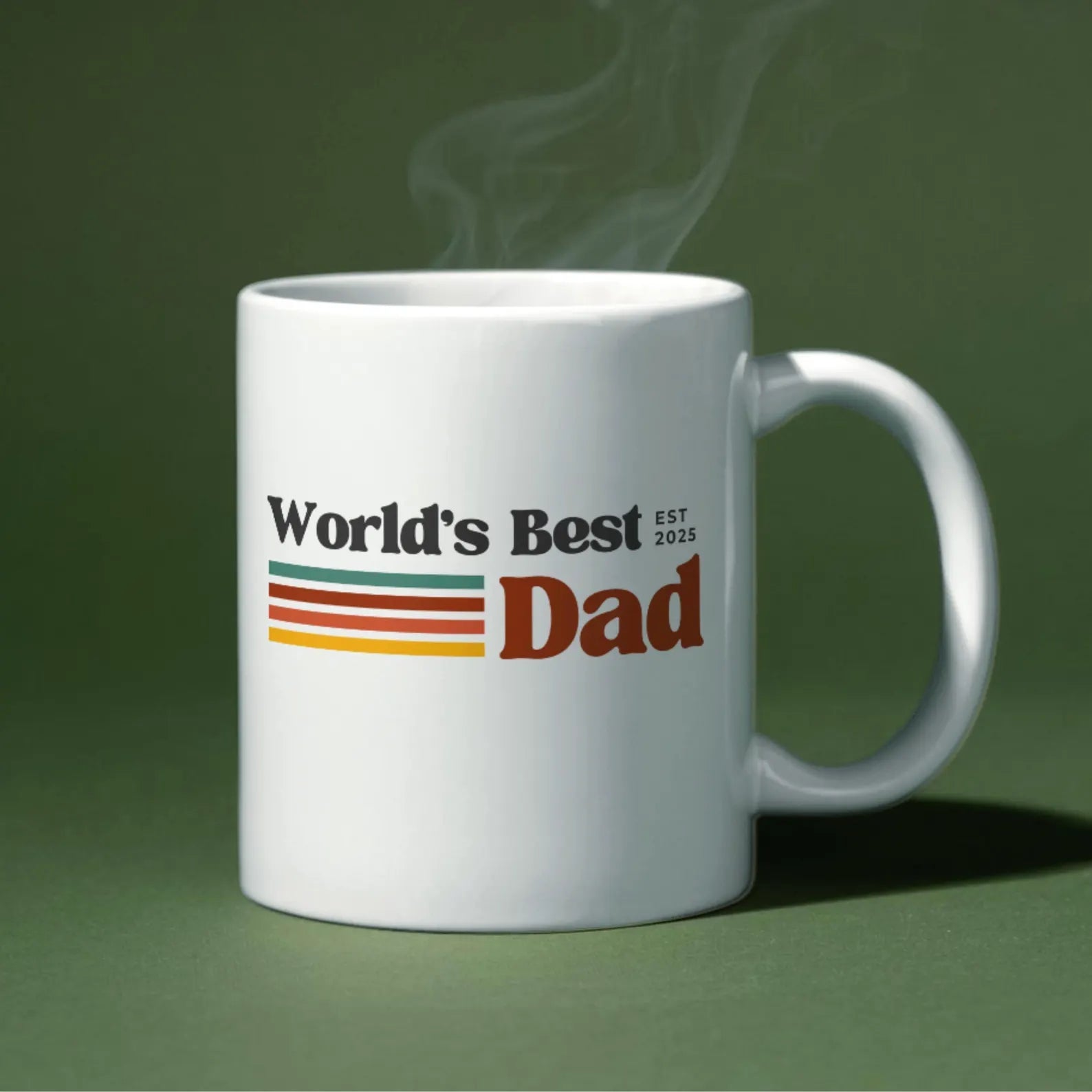 TO THE BEST DAD EST 2025 MUG - GIFT FROM DAUGHTER - NTTD00