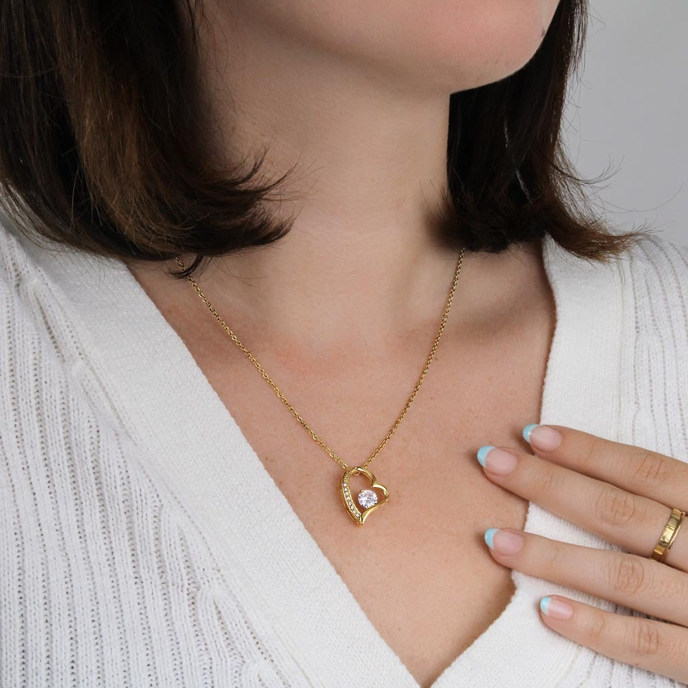 TO MY LOVE FROM HUSBAND NECKLACE - PERFECT GIFT FOR VALENTINE  - Premium Forever Love Necklace (SKUJ12-295)