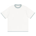White Powder with Blue Trim Knitted classic tee