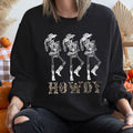 Howdy Leopard Vintage Halloween Leopard Print With Festive Autumn Charm Sweatshirt