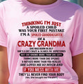 JULY - I'M A SPOILED GRANDDAUGHTER OF A CRAZY GRANDMA - From Grandma - NTTD07 (SKU-GMD1-NTT07)