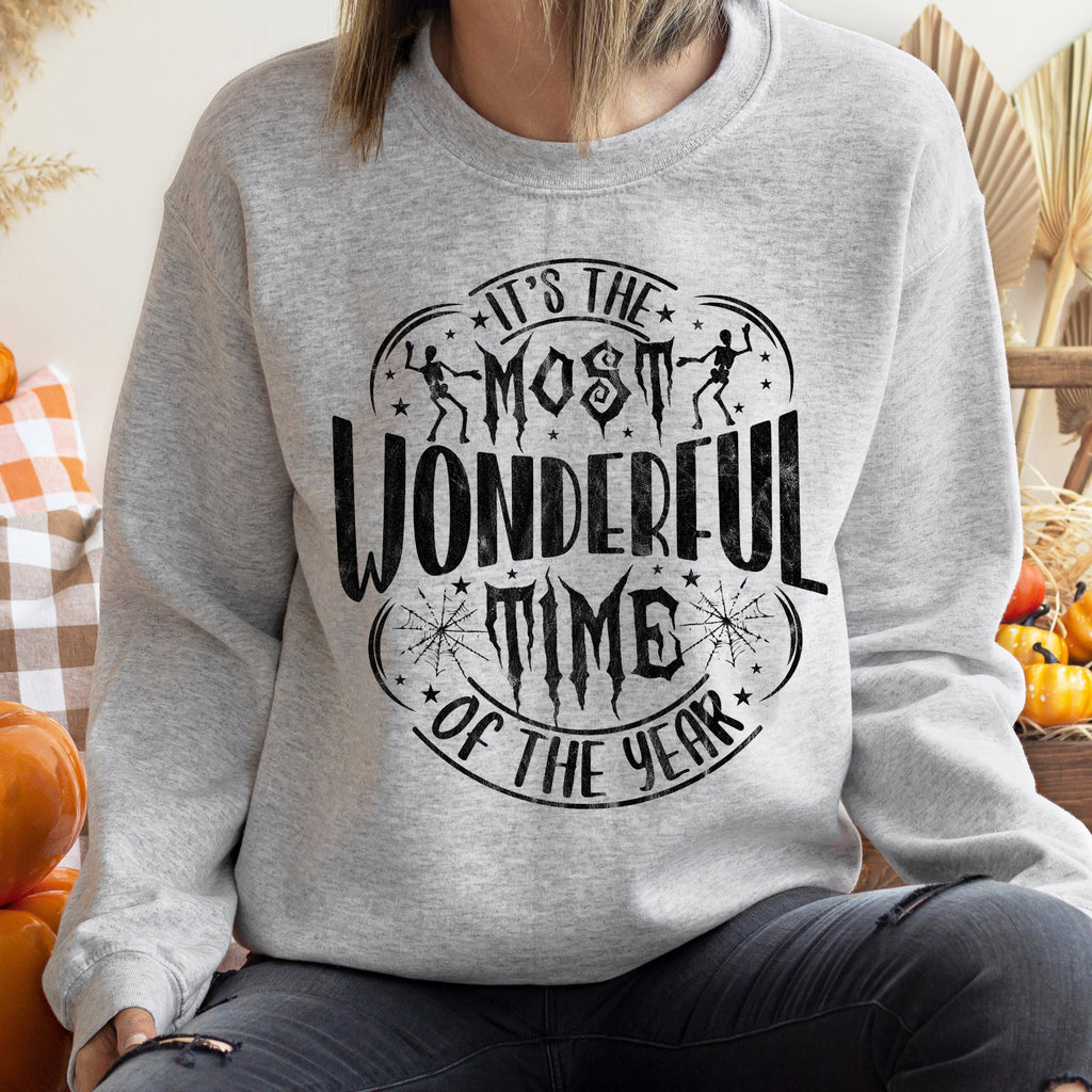Most Wonderful Time Halloween Festive Edition Premium Cozy Classic Autumn Comfort Sweatshirt