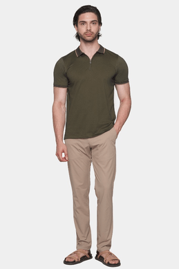 The Mercerized Cotton Polo (Olive)