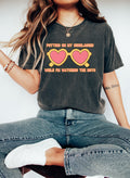 Putting On My Sunglasses Retro Sunset Illustration Graphic Design Comfort Colors Tee