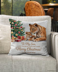 TO MY SON - CHRISTMAS PILLOW – PERFECT GIFT FROM MOM