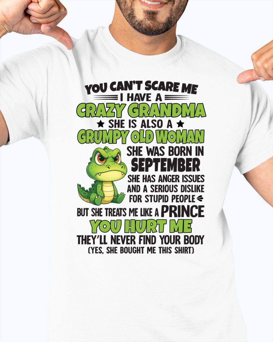 SEPTEMBER - YOU CAN'T SCARE ME - FOR GRANDSON - GIFT FROM GRANDMA - NGHL09 (SKU09-85-09)