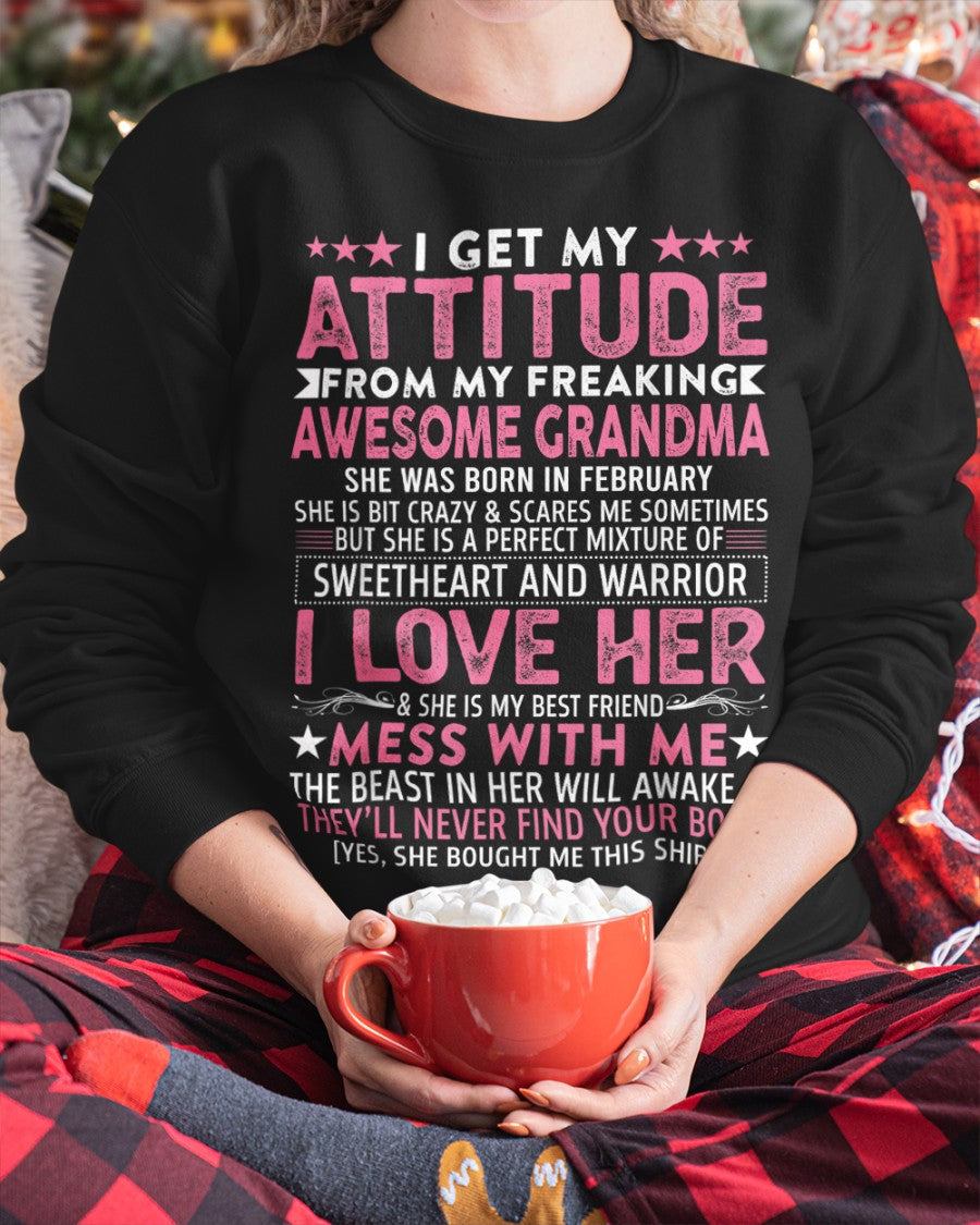 I GET MY ATTITUDE FROM MY GRANDMA FEBRUARY EDITION – FROM GRANDMA TO GRANDDAUGHTER NGHL02 (SKU07-163-02)
