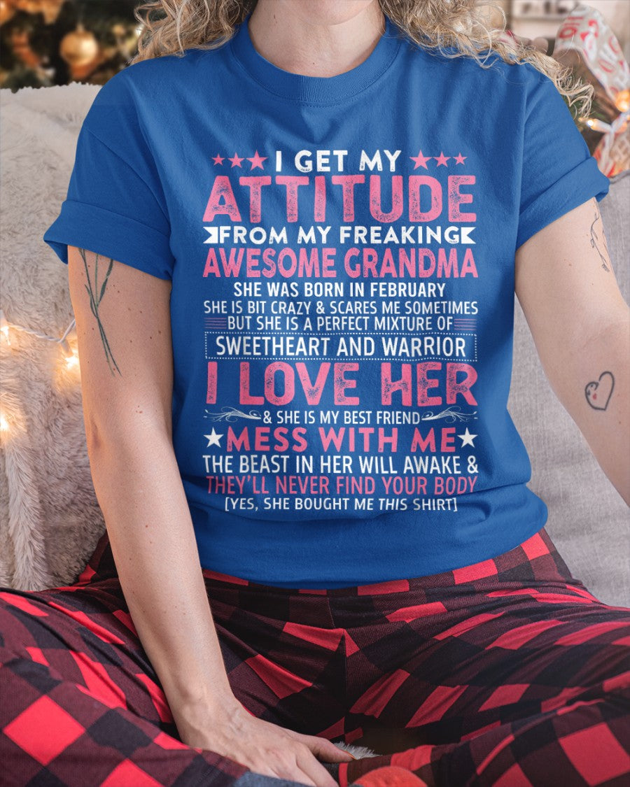 I GET MY ATTITUDE FROM MY GRANDMA FEBRUARY EDITION – FROM GRANDMA TO GRANDDAUGHTER NGHL02 (SKU07-163-02)