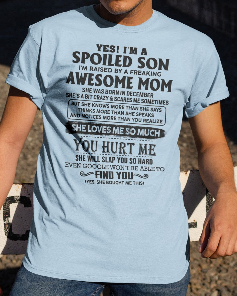 December - Awesome Mom - Perfect gift for your son from Mom - NGHL12 (SKU-SPW-12)