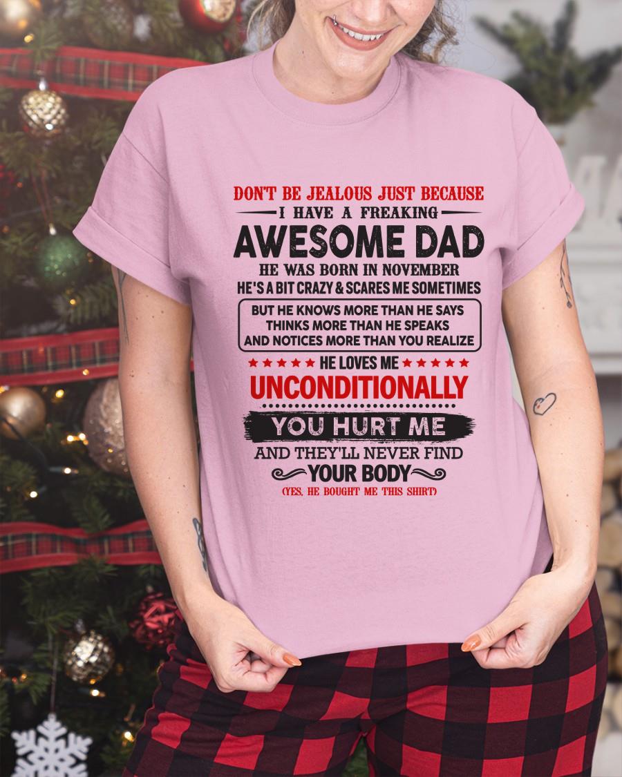 November - Awesome Dad - Perfect gift for your daughter, son (SKU05-93-11)