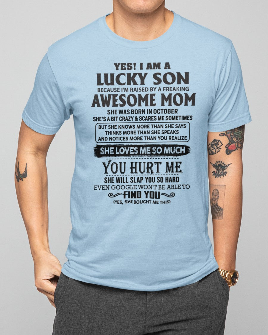 December - Yes! I'm A Lucky Son - Perfect gift for your son (SKU-LKW-12)