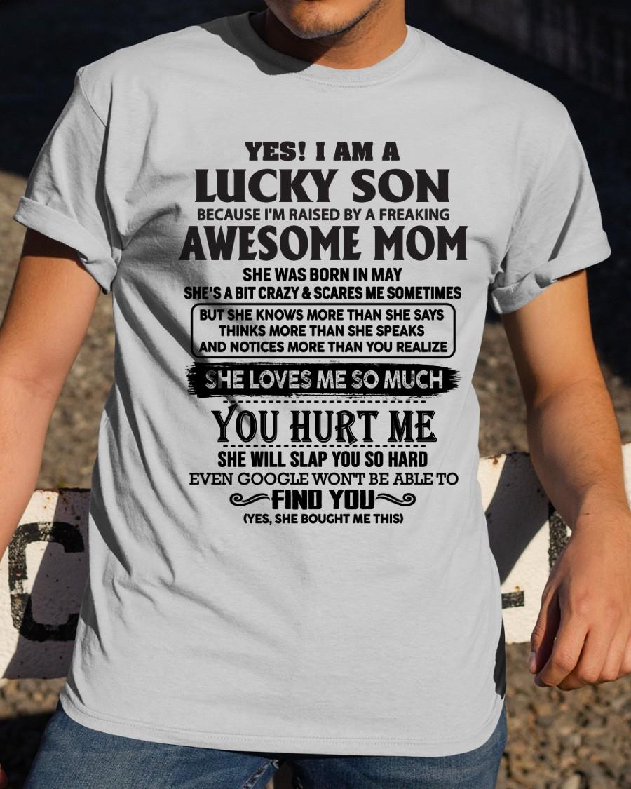 May - Yes! I'm A Lucky Son - Perfect Gift For Your Son (SKU-LKW-05)